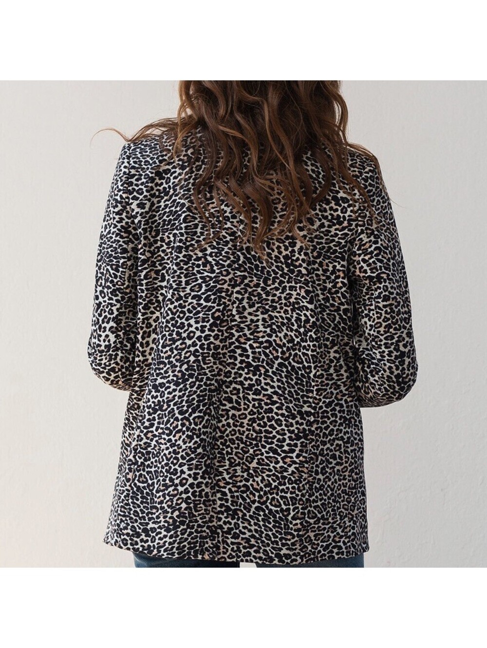 Anine Bing Madeleine Leopard Print Double Breasted Blazer S - Picture 3 of 6
